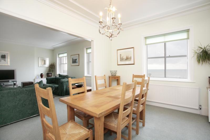 Dining room with period features