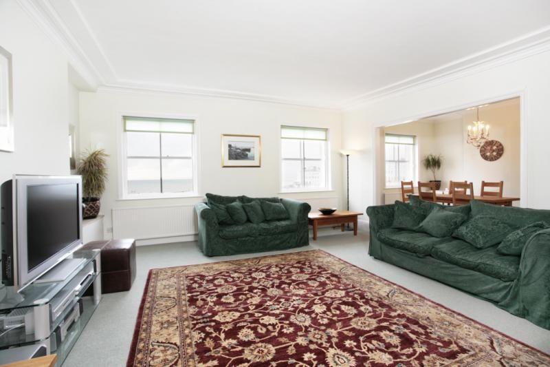 Sitting room with sea-facing windows